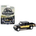 2020 Jeep Gladiator Pickup Truck Black and Gold Honcho J-10 Tribute Hobby Exclusive 1/64 Diecast Model Car by Greenlight