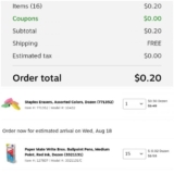 Pens and Erasers Possible Glitch Online at Staples with FREE Shipping!