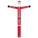 20ft Inflatable Tube Man Santa Claus Red - Complete with 1HP 2 Speed Air Blower