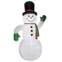 20' Gemmy Airblown Inflatable Giant Snowman w/ Top Hat