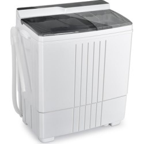 21-Pound Portable Semi-Automatic Twin-Tub Mini Washing Machine & Dryer