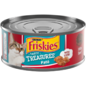 (24 Pack) Friskies Pate Wet Cat Food, Tasty Treasures With Liver & Beef, 5.5 oz. Cans
