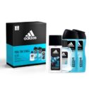 ($24 Value) ADIDAS Ice Dive Holiday Gift Set: 3-in-1 Body, Hair and Face Shower Gel + After Shave + Deodorant...