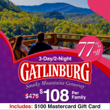 OMG Run! Gatlinburg TN 3 day Family Vacation For Only $8.00