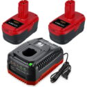 2pack 19.2 Volt 4.0Ah For Craftsman C3 DieHard Lithium ion XCP Battery / Charger 11375