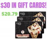 Cold Stone Creamery Gift Card! $30 Card For $20.79!