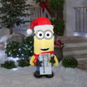 3.5 Ft Airblown Minion Kevin w/ Naughty or Nice List Inflatable Christmas Decor