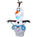 3.5 ft. Tall Airblown-Frozen 2 Olaf Holding String of Ornaments-SM