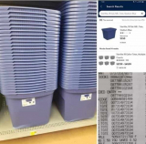 Sterilite Totes Stadium Blue 18gal only $1.50 at Walmart!