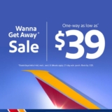 Airfare Sale At Southwest – $39 Flights Wow!