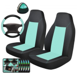 Auto Drive 5-Piece Seat Cover and Car Steering Wheel Kit PRICE DROP at Walmart!
