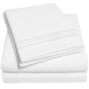 4 Piece Deep Pocket Bedroom Bed Sheet Set Queen - White