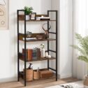 4-Tier Open Bookcase Storage Shelves Organizer, Free Standing Display Shelf for Living Room Bedroom Kitchen, Open Storage Display Organizer Unit