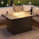 43 Inch Fire Pit Table 50,000 BTU Flame, Propane Gas Fire Table