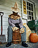 4.5 Ft Sitting Scarecrow Animatronic on Sale At Spirit Halloween