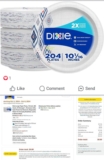 HURRY AND STOCK UP On Dixie Large Paper Plates, 10 Inch, 204 Count