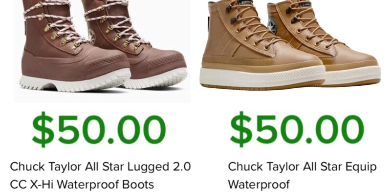 $50 CONVERSE BOOTS!! Hurry!! More styles available