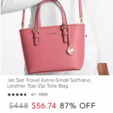 This MK Bag is $56 with Code TODAY ONLY!