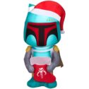 48.03 in. x 20.87 in. x 23.23 in. Airblown-Boba Fett with Stocking-SM-Star Wars