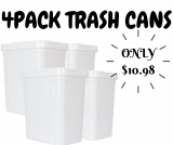 Mainstays 4 Pack 7.6 gal Trashcans HOT PRICE Online!!