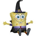 4 ft. H Halloween Airblown Inflatables Nickelodeon Spongebob As Witch Costume