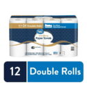(4 pack) Great Value Ultra Strong Paper Towels, Split Sheets, 12 Double Rolls