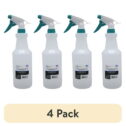 (4 pack) Mainstays 28 Ounce Size Teal Splash Ironing Plastic Spray Bottle