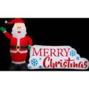 5.5 ft. H x 8.5 ft. L Airblown Inflatable Santa and Merry Christmas Scene