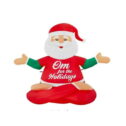 5 Gemmy Airblown Yoga Meditating Santa Claus Christmas Yard Decoration 880016