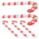 5 Pcs Outdoor Christmas Decorations Inflatable Candy Canes Red Green Ornaments Home Xmas Vacation
