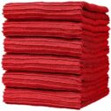 6 Premium Kitchen Towels (16”x 26”, 6 Pack) – Large Cotton Kitchen Hand Towels – Ribbed Design – 340 GSM...