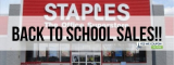 Staples Back To School HOT Sales going on Now!