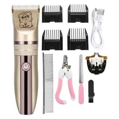 6/8/11 PCS/Set Pro Professional Pet Hair Clippers Grooming Kit Rechargeable Low Noise Cordless Dog Cat Rabbit Electric Hair Trimmer Cutter...