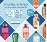 Bath and Body Works $4.95 Sale TODAY ONLY!!!