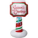 6ft Inflatable Seasons Greetings Sign w/ Lights