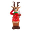 6 ft Pre-Lit LED Animated Airblown Shivering Reindeer Christmas Inflatable