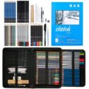 71PCS Drawing & Art Supplies Kit, Colored Sketching Pencils for Artists Kids Adults Teens, Professional Art Pencil Set with Case,...