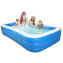 71''x55''x22'' Large Inflatable Bathtub Blowup, Easily Fold-able and Storage Inflatable Kiddie Pool, Family Swimming Pool(83*55*22/71*55*22/58*43*20 inches)