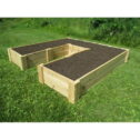 74 x 74 in. U-Shaped Cedar Raised Bed by Infinite Cedar