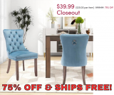 Velvet Upholstered Dining Chair Set Now 75% Off & Ships Free!