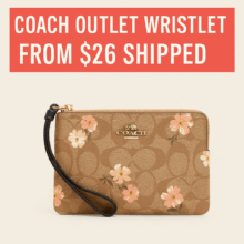 ✅ Coach Outlet Wristlet from $26 Shipped
