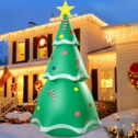 7 FT Inflatable Christmas Tree, Christmas Inflatables Outdoor Decorations, Blow Up Inflatable Christmas Yard Decorations, Bright LED Lights with 4...