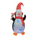 7 LED Penguin with Light Effects Inflatable Yard Decoration Motif Display (100CI723)