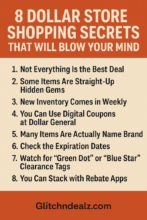 8 Dollar Store Shopping Secrets That Will Blow Your Mind