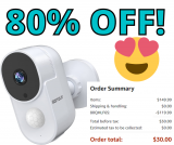 Outdoor Security Camera 80% OFF on Amazon!