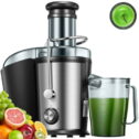 800W Centrifugal Juicer Machines with Large 3'' Feed Chute for Whole Fruits & Vegetables Easy to Clean with Brush, 304...