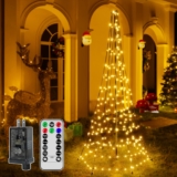 BrightChristmas 6-Foot LED Christmas Tree Lights $9.99 (WAS $40)