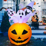 Halloween Inflatable Popup Ghosts and Pumpkin UNDER $20!!!!