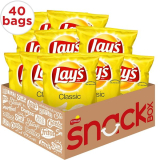 Lays Classic Potato Chips 40Pack Just $1.59 on Amazon! Run!