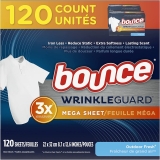 Bounce Wrinkle Guard Dryer Sheets Huge Savings on Amazon!
